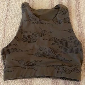 Camo cyclebar bra